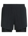 Y-3 Man Shorts & Bermuda Shorts Black Size L Polyamide, Elastane