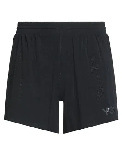 Y-3 Man Shorts & Bermuda Shorts Black Size L Polyamide, Elastane