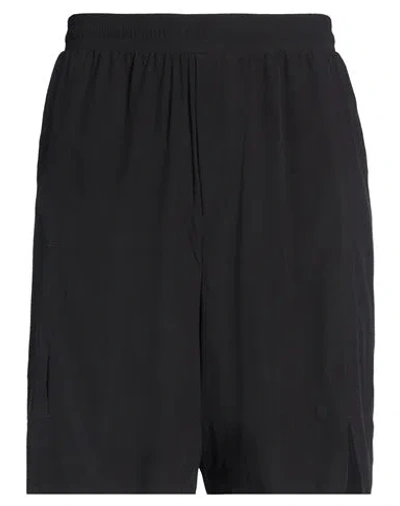 Y-3 Man Shorts & Bermuda Shorts Black Size L Recycled Polyester, Elastane