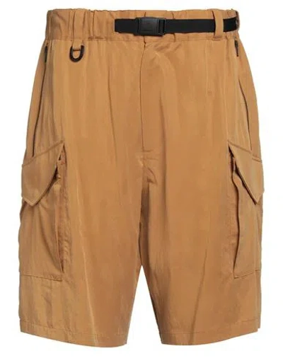 Y-3 Man Shorts & Bermuda Shorts Marigold Size L Lyocell, Polyamide In Gold