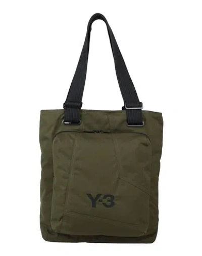 Y-3 Man Shoulder Bag Military Green Size - Recycled Polyester