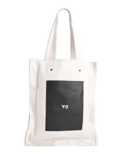 Y-3 Man Shoulder Bag Off White Size - Organic Cotton