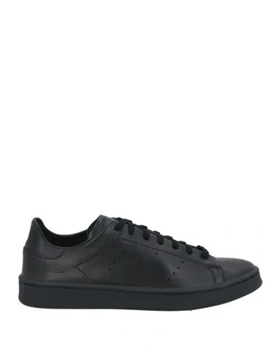 Y-3 Man Sneakers Black Size 7.5 Leather