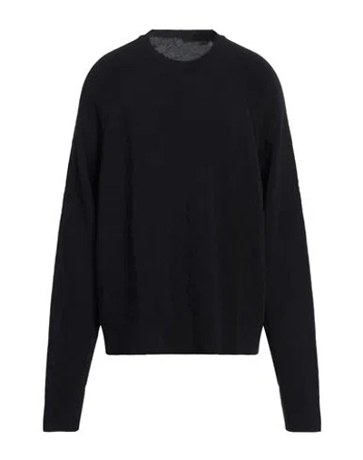Y-3 Man Sweater Black Size L Organic Cotton, Polyamide
