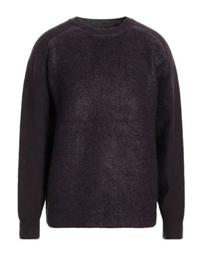 Y-3 Man Sweater Dark Purple Size L Wool, Synthetic Fibers, Mohair Wool