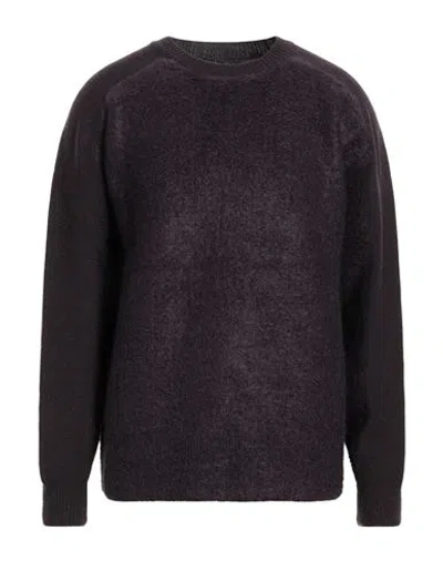 Y-3 Man Sweater Dark Purple Size S Wool, Synthetic Fibers, Mohair Wool