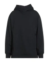 Y-3 Man Sweatshirt Black Size L Cotton, Recycled Polyester In Black