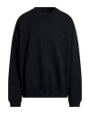 Y-3 Man Sweatshirt Black Size L Cotton, Recycled Polyester In Black