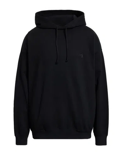 Y-3 Man Sweatshirt Black Size L Cotton, Recycled Polyester