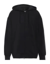 Y-3 Black Cotton Hoodie With Gfx Print In Black