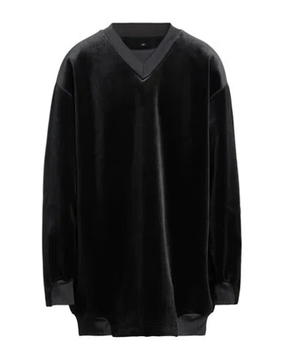 Y-3 Man Sweatshirt Black Size M Polyester, Elastane