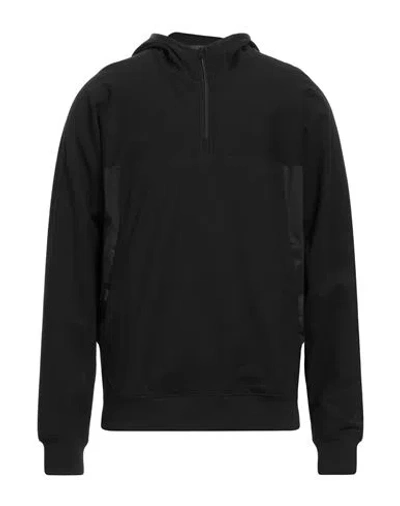 Y-3 Man Sweatshirt Black Size M Organic Cotton, Polyamide, Elastane, Recycled Polyester