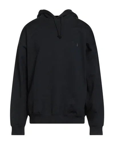 Y-3 Man Sweatshirt Black Size S Cotton, Recycled Polyester