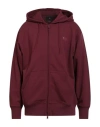 Y-3 Man Sweatshirt Garnet Size M Cotton, Recycled Polyester In Red