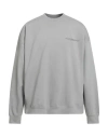 Y-3 Man Sweatshirt Grey Size S Cotton, Recycled Polyester