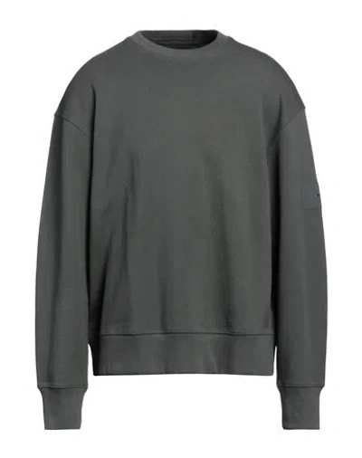 Y-3 Man Sweatshirt Lead Size L Organic Cotton In Grey