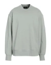 Y-3 Man Sweatshirt Light Green Size L Organic Cotton In Green