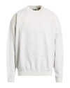 Y-3 Man Sweatshirt Light Grey Size M Cotton, Recycled Polyester, Elastane In Gray