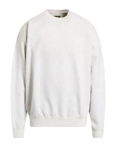 Y-3 Man Sweatshirt Light Grey Size M Cotton, Recycled Polyester, Elastane In Gray