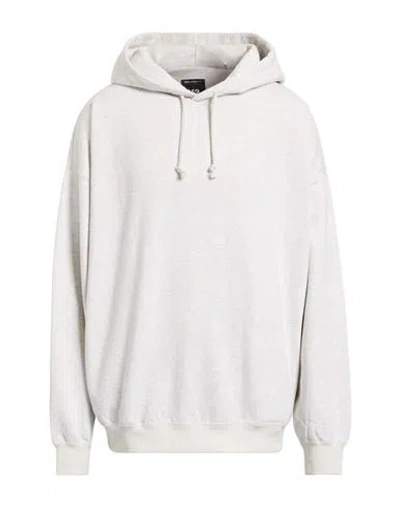 Y-3 Man Sweatshirt Light Grey Size S Cotton, Recycled Polyester In White