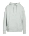 Y-3 Man Sweatshirt Sage Green Size L Organic Cotton In Sage Green