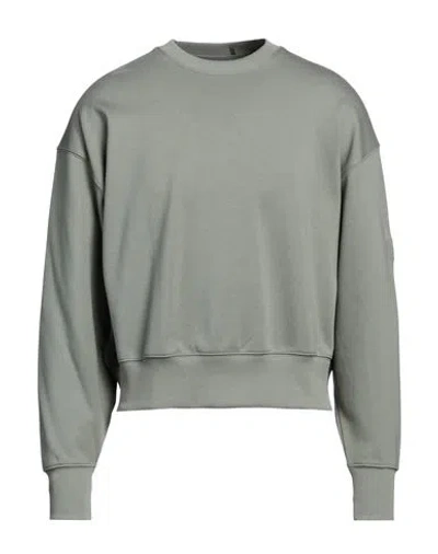 Y-3 Man Sweatshirt Sage Green Size S Organic Cotton, Elastane