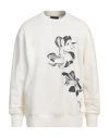Y-3 Man Sweatshirt White Size L Cotton, Recycled Polyester, Elastane In White