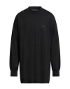 Y-3 Black Mock Neck T-shirt In Black