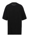 Y-3 Man T-shirt Black Size L Cotton In Black