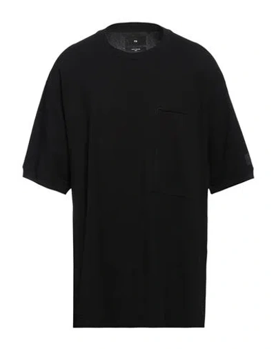 Y-3 Man T-shirt Black Size L Cotton