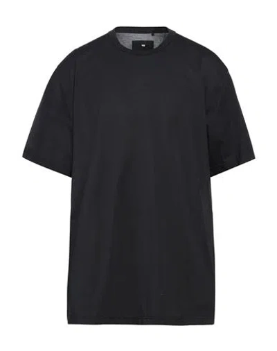 Y-3 Man T-shirt Black Size Xs Cotton, Recycled Polyester