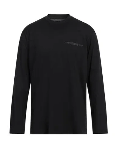Y-3 Man T-shirt Black Size M Cotton, Elastane