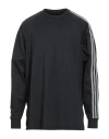 Y-3 Man T-shirt Black Size M Cotton, Recycled Polyester In Black