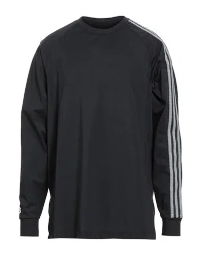 Y-3 Man T-shirt Black Size M Cotton, Recycled Polyester