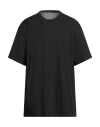 Y-3 Man T-shirt Black Size Xs Cotton, Polyester In Black