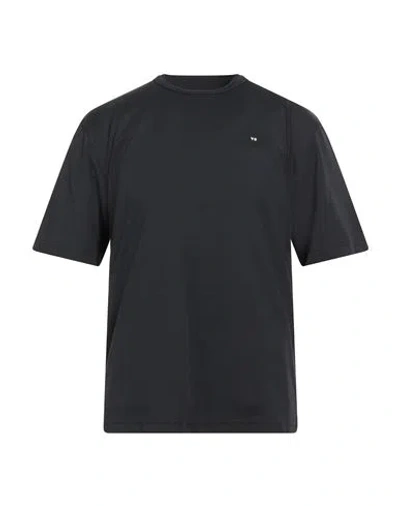 Y-3 Man T-shirt Black Size Xs Cotton, Polyester In Gray