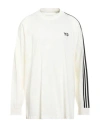 Y-3 MAN T-SHIRT CREAM SIZE L COTTON, ELASTANE