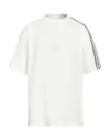 Y-3 White Striped T-shirt In White