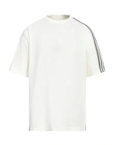Y-3 Adidas Y 3 White Crew Neck T Shirt With Logo