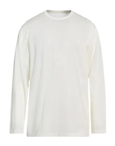 Y-3 MAN T-SHIRT IVORY SIZE M COTTON, POLYESTER