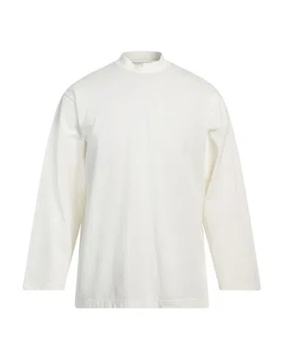Y-3 Man T-shirt Ivory Size S Cotton, Recycled Polyester In White