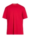 Y-3 Man T-shirt Red Size L Cotton In Red