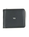 Y-3 Man Wallet Black Size - Cowhide