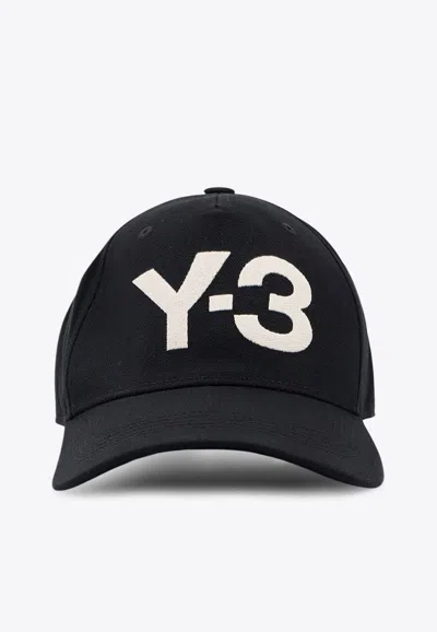 Y-3 Maxi Logo Baseball Cap In Black