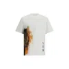 Y-3 White Crewneck Graphic T-shirt In White