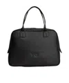 Y-3 Medium Debossed-logo Shoulder Bag In Black
