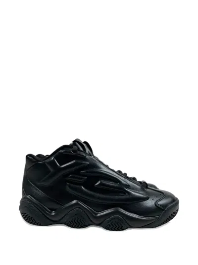 Y-3 Megaball Leather Sneakers In Multi