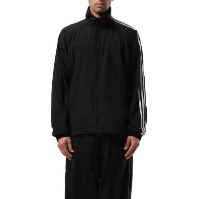 Y-3 Men's 3 Stripe Nylon Jacket In Black