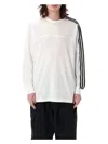 Y-3 3-stripes L/s T-shirt In White