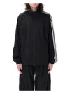 Y-3 Adidas 3-stripes Nylon Shell Jacket In Black